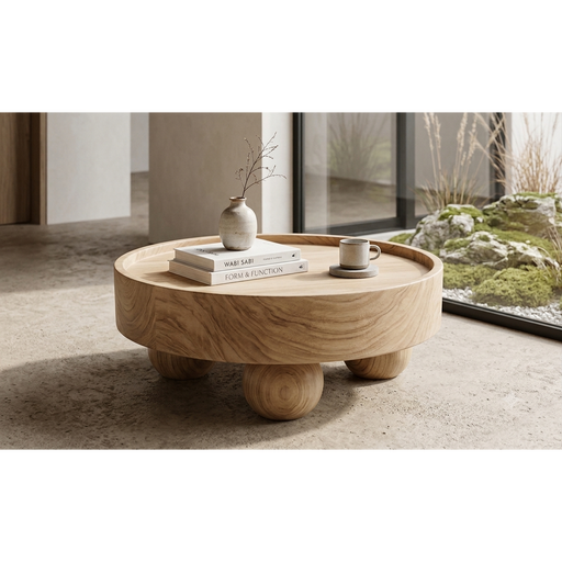 Sanur Chunky Teak Block Tray Coffee Table