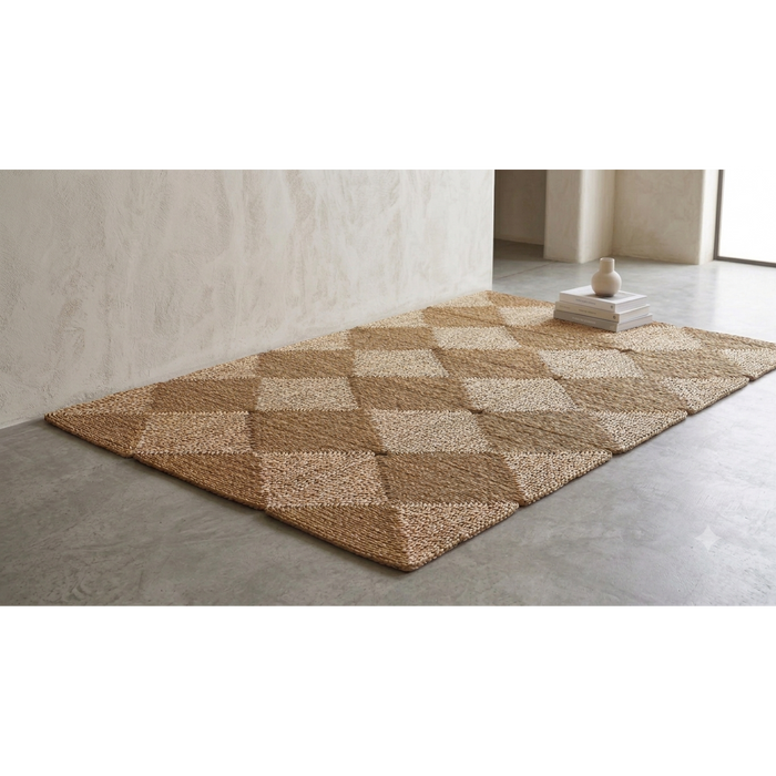 Seminyak Hand-Woven 5-Fold Seagrass Mat & Floor Runner