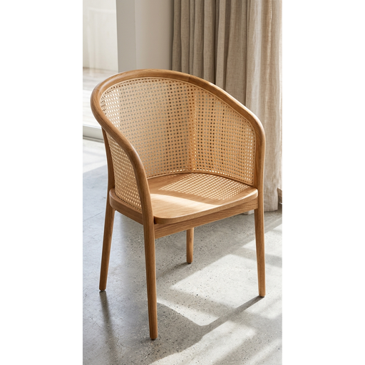 Sanur Rattan Webbing Accent Dining Chair