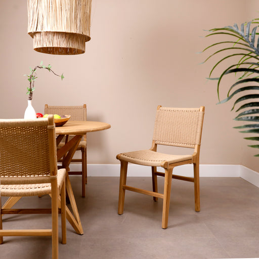 The Svenska Dining Chair is a masterclass in combining traditional material with a modern, clean-lined silhouette. Handcrafted to highlight the natural beauty and grain of the wood, it serves as a versatile anchor for various dining table styles, from reclaimed wood to contemporary glass.

Specifications


Material: 100% Solid Wood


Finish: Natural Wood Finish


Seating Dimensions: 45cm (W) × 42cm (D) × 47cm (H)


Total Backrest Height: 85cm


Usage: Indoor Dining &amp; Seating



Key Features


Ergonomic Contouring: A thoughtfully designed backrest that follows the natural curve of the spine for superior comfort.


Artisanal Quality: Each chair is handcrafted, ensuring a unique piece that celebrates the character of solid timber.


Robust Longevity: Solid wood construction provides a heavy-duty frame capable of withstanding daily use in busy households.

