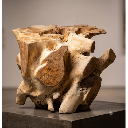 Ubud Organic Solid Teak Root Coffee Table