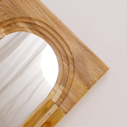 The Vion Mirror combines natural elegance with modern design. Crafted from solid teak wood, it adds warmth, texture, and timeless charm to any space. Perfect for living rooms, bedrooms, or entryways, this mirror reflects light beautifully while enhancing contemporary and classic interiors
Dimensions - Height: 150cmWidth: 80Cm