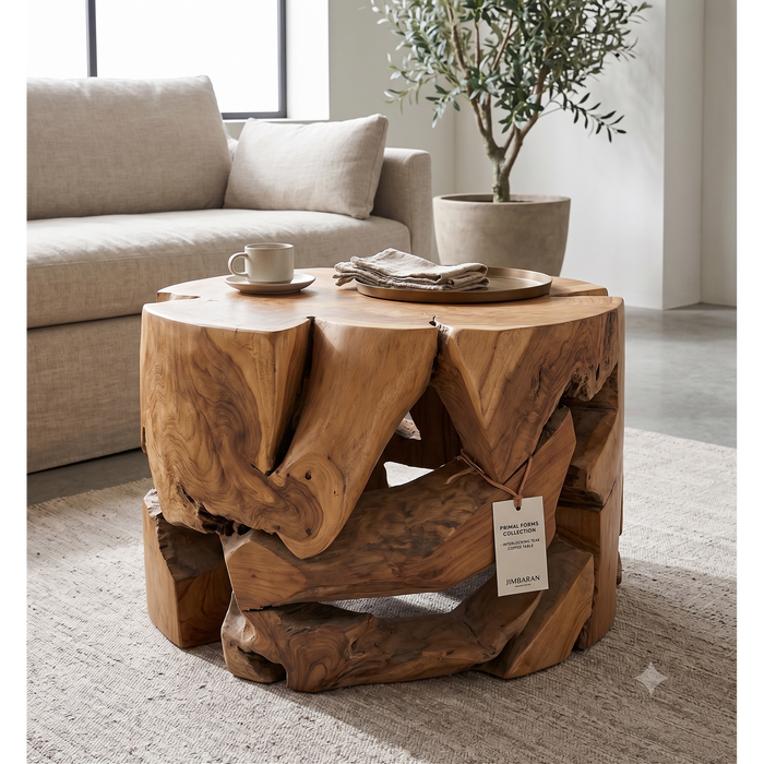 Wildwood Sculptural Solid Teak Root Coffee Table