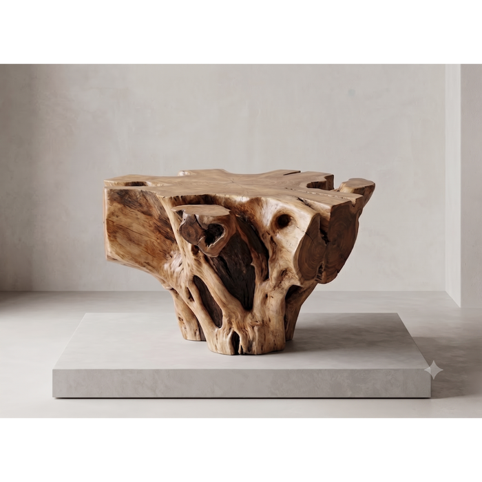 Wildwood Sculptural Solid Teak Root Coffee Table