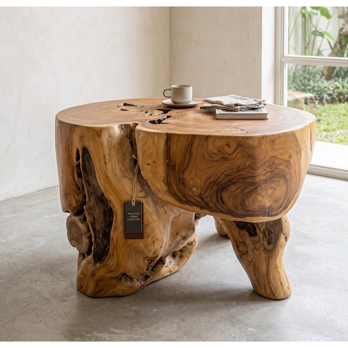 Wildwood Sculptural Solid Teak Root Coffee Table