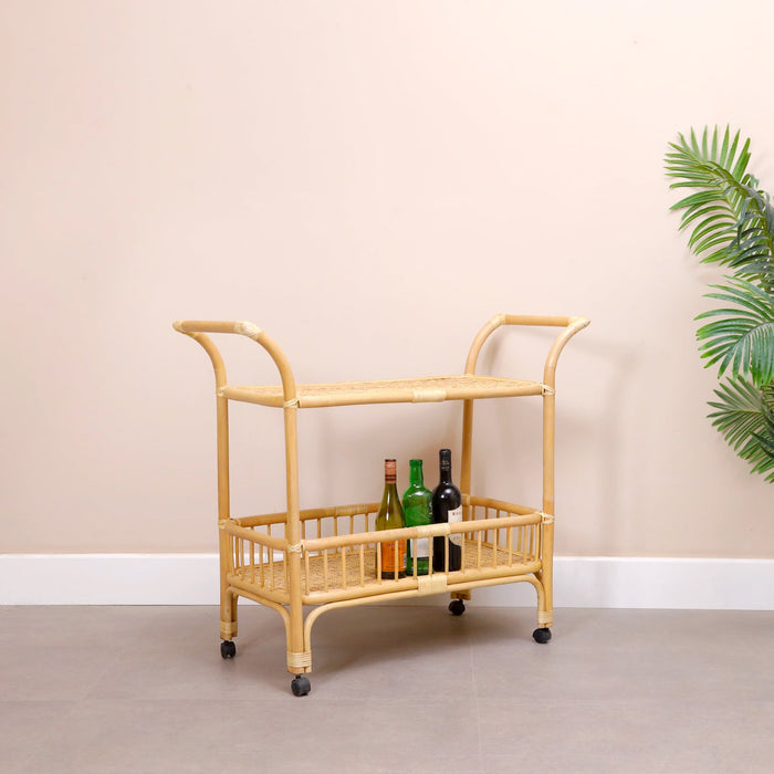 Carla Bar Trolley Urban Oak - Rustic, Reclaimed, Urban