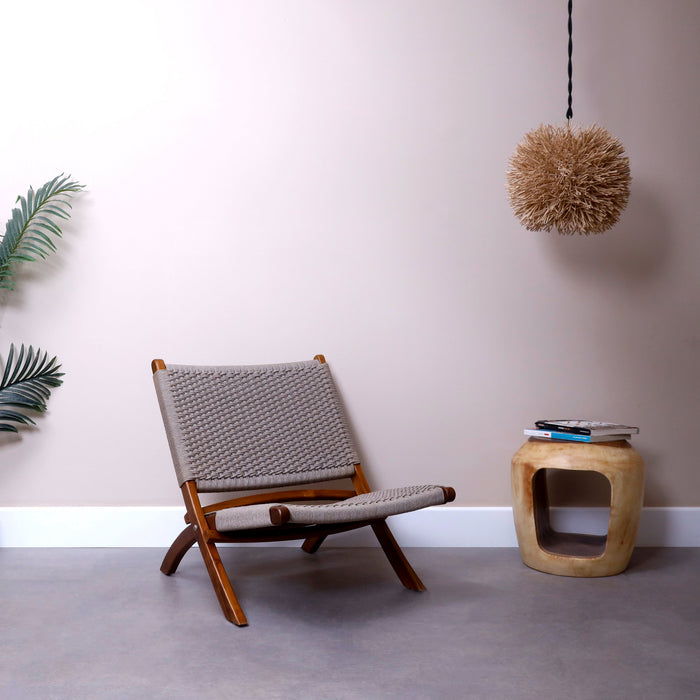 Tanga Folding Lounge Chair Urban Oak - Rustic, Reclaimed, Urban