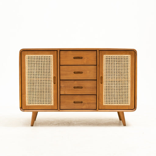 
This Rattan sideboard with solid wooden legs is stylish and provides plenty of storage space. Perfect for those who love rattan furniture, but want something different.
Dimensions : W120cm x D44cm x H82cm