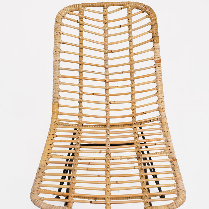 Gold wicker chair sale