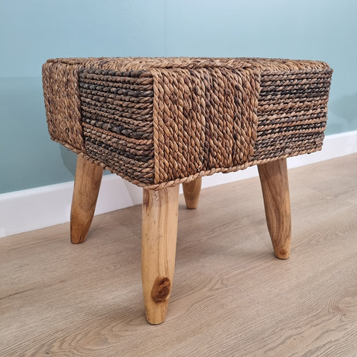 A high-quality stool with a classic, functional design and wooden legs to fit any home. Add a touch of modern designed style to your living room with this unique piece.
Dimensions - Top : 42cm x 42cm Total height : 42cm