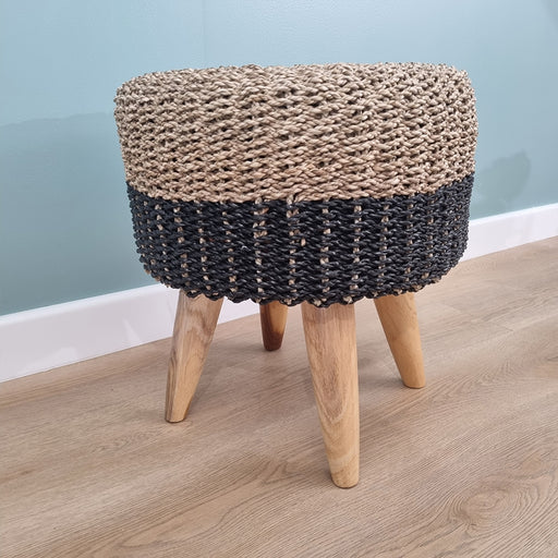 A high-quality stool with a classic, functional design and wooden legs to fit any home. Add a touch of modern designed style to your living room with this unique piece.
Dimensions : Top-41cm diameter. Height -45cm