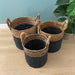Braided Philip Basket Set Urban Oak - Rustic, Reclaimed, Urban