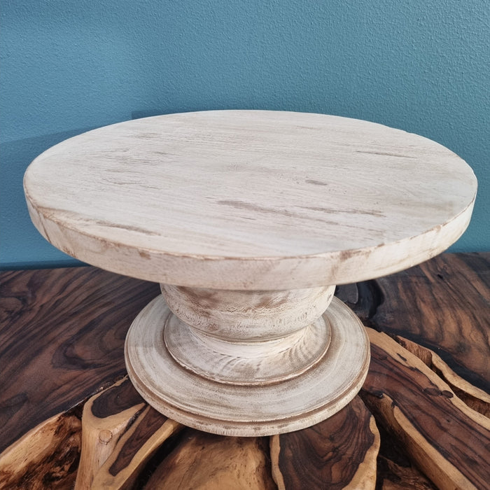 Diana White Cake Stand Urban Oak - Rustic, Reclaimed, Urban