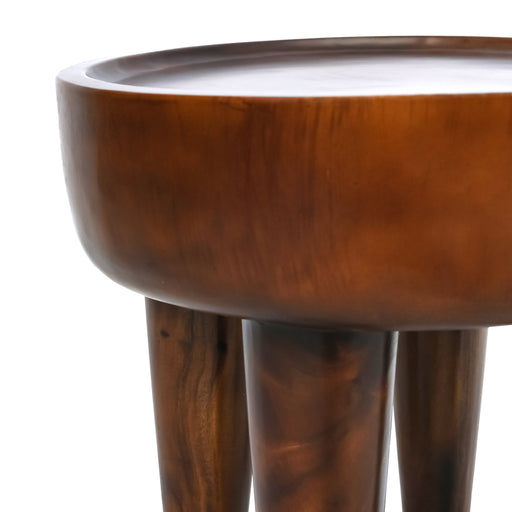 
A minimalistic stained stool that optimises human-centric comfort for constant shifting and movement.Made with Solid Wood
overall dimensions:

diameter 45×H45
