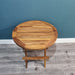 Folding Round Picnic Table Urban Oak - Rustic, Reclaimed, Urban