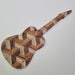 Artisans Wall Mounted 3D Guitar Urban Oak - Rustic, Reclaimed, Urban